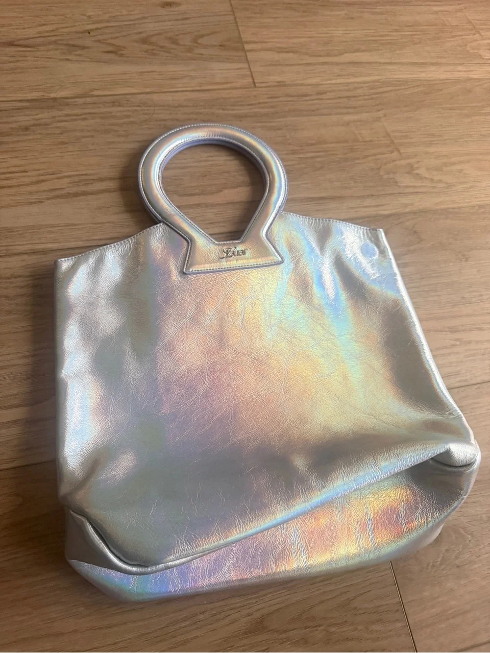 Luar - Iridescent Silver Tote Bag